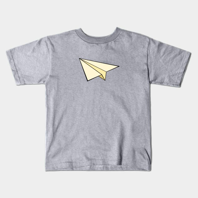 Paper Plane Kids T-Shirt by traditionation